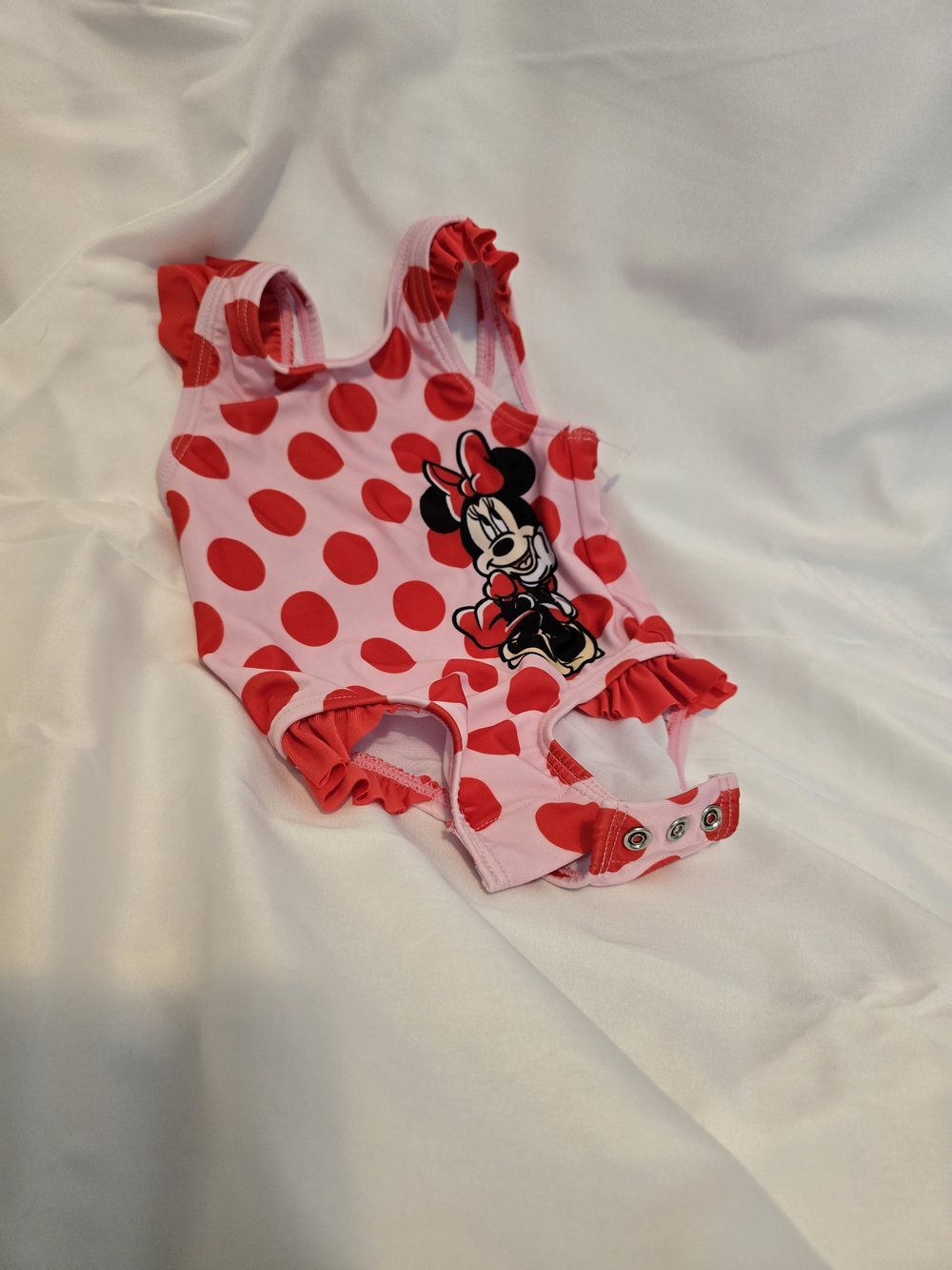 Disney Pink and Red Minnie Polka Dot One-Piece
